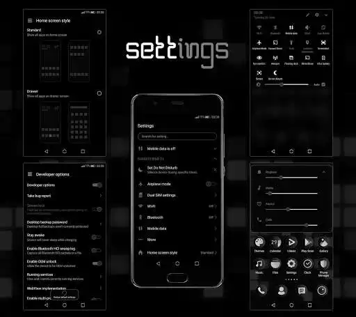 Play [EMUI 5/8/9.0]Mosaic Gray Theme as an online game [EMUI 5/8/9.0]Mosaic Gray Theme with UptoPlay